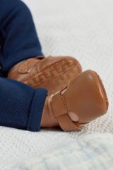 Next Baby Bronz Kahve Deri Yumuşak Taban Bebek Ayakkabısı