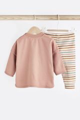 Next Baby % 100 Pamuklu Rust Brown Leon Alt Üst Takım