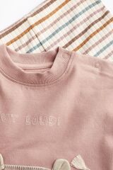 Next Baby % 100 Pamuklu Rust Brown Leon Alt Üst Takım