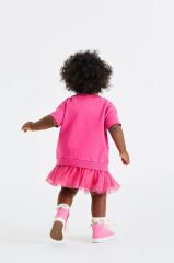 Next Baby Pamuklu Lila Tütülü Parti Elbisesi