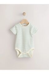 %100 Pamuklu Mavi Deniz Temalı Salopet Body Zıbın Set