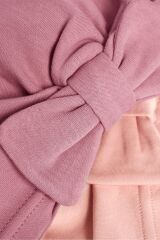 Next Baby % 100 Pamuklu Pembe Gül Kurusu 2'li Kız Bebek Şapka Set