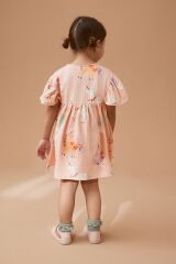 Next Baby % 100 Pamuklu Pembe Unicorn Elbise