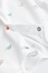 % 100 Pamuk 4'lü Baskılı Uzun Kollu Uyku Tulumu