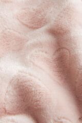 Next Baby Pembe Polar Kalp Desenli Battaniye
