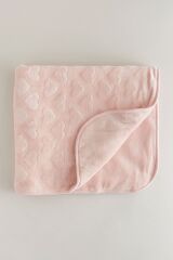 Next Baby Pembe Polar Kalp Desenli Battaniye
