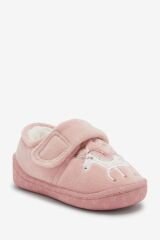 Next Baby Pembe Unicorn Bantlı Panduf Ev Kreş Ayakkabısı