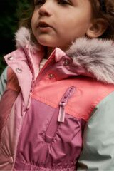 Next Baby Pembe Su Geçirmez Renkli Kar Tulumu