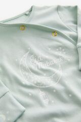 Next Baby Baby % 100 Pamuklu Yeşil Ramazan Temalı Bebek Tulum