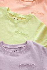 Next Baby Pamuklu Leylak Yeşil Turuncu Kısa Kollu 3’lü Tshirt Set