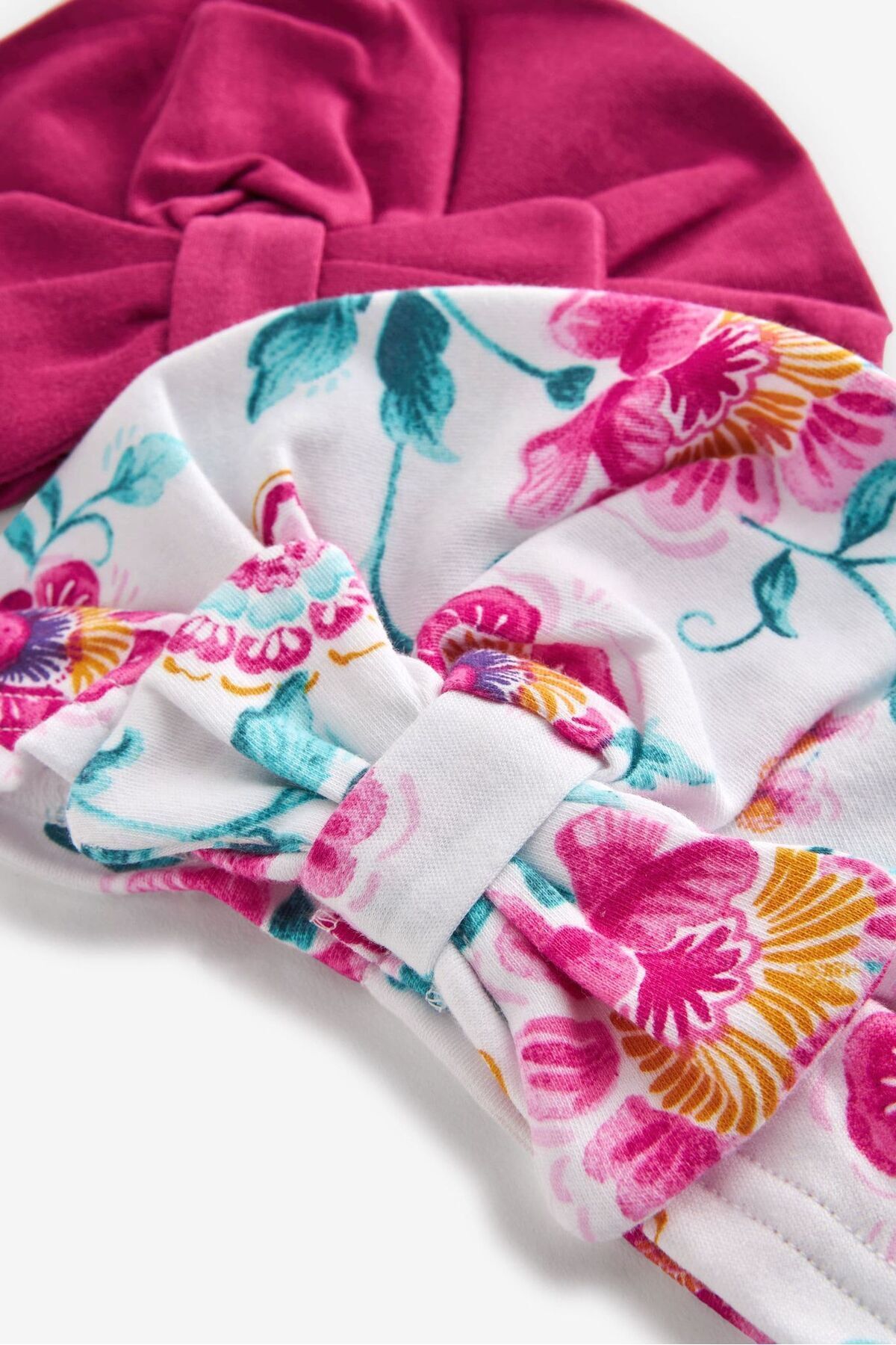 Next Baby Beyaz Çiçekli 2'li Kız Bebek Şapka Set