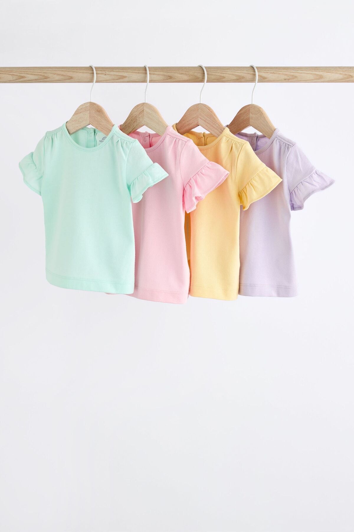 Next Baby % 100 Pamuklu Pastel Renkler 4’lü Thsirt Set