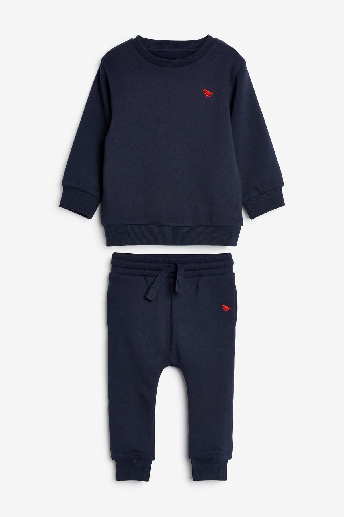 Next Baby Baby % 100 Pamuklu Lacivert Sweatshirt Jogger Alt Üst Takım