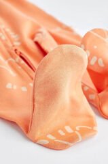 % 100 Pamuklu Turuncu Kaplan Desenli 3'lü Uyku Tulumu ALY00414