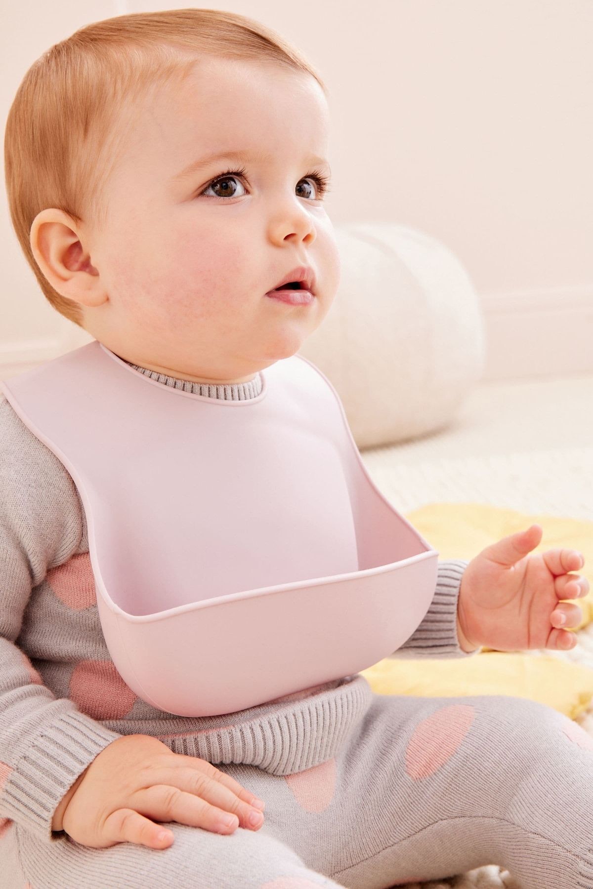 Next Baby Leylak Moru Ayarlanabilen Bebek Slikon Mama Önlüğü