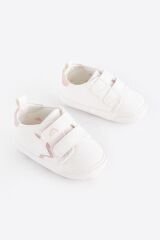 Next Baby Beyaz Pembe Yıldız Desenli Yumuşak Taban Bebek Spor Ayakkabı