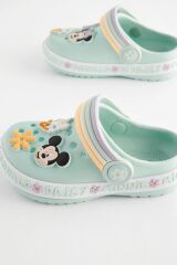 Next Baby Disney Karakterli Lisanslı Yeşil Mini Mouse Detaylı Kaydırmaz Tabanlı Terlik ALY01005