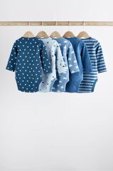 Mavi Bebek Uzun Kollu Body 5'li Paket