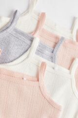 Next Baby % 100 Pamuklu Soft Pembe İp Askılı  Atlet Body Zıbın 5’li Set