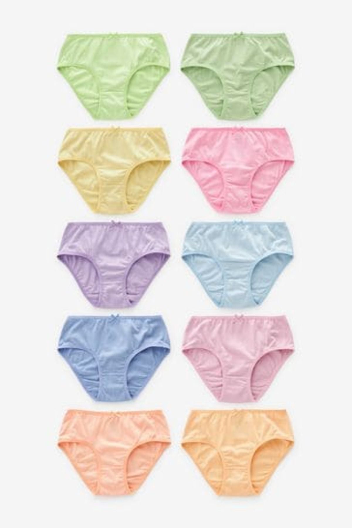 Next Baby Pamuklu Çoklu Pastel 10'lu Kız Çocuk Kilot