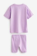 Next Baby Pamuklu Mor Yeşil Turuncu Taytlı 3’lü  Alt Üst Takım