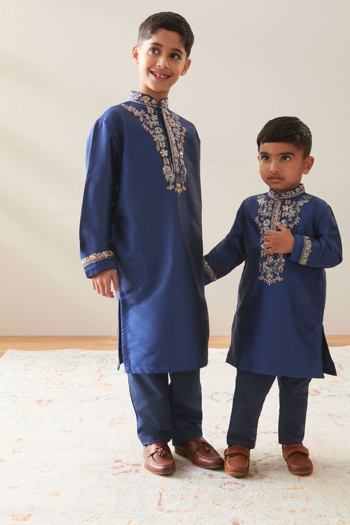 Next Baby Pamuklu Lavivert Kurta Pantolon Alt ÜSt Takım