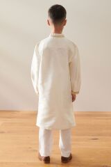 Next Baby Pamuklu Fildişi Kurta Pantolon Alt ÜSt Takım