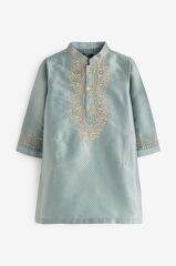 Next Baby Pamuklu Fildişi Kurta Pantolon Alt ÜSt Takım