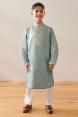 Next Baby Pamuklu Adaçayı Kurta Pantolon Alt ÜSt Takım