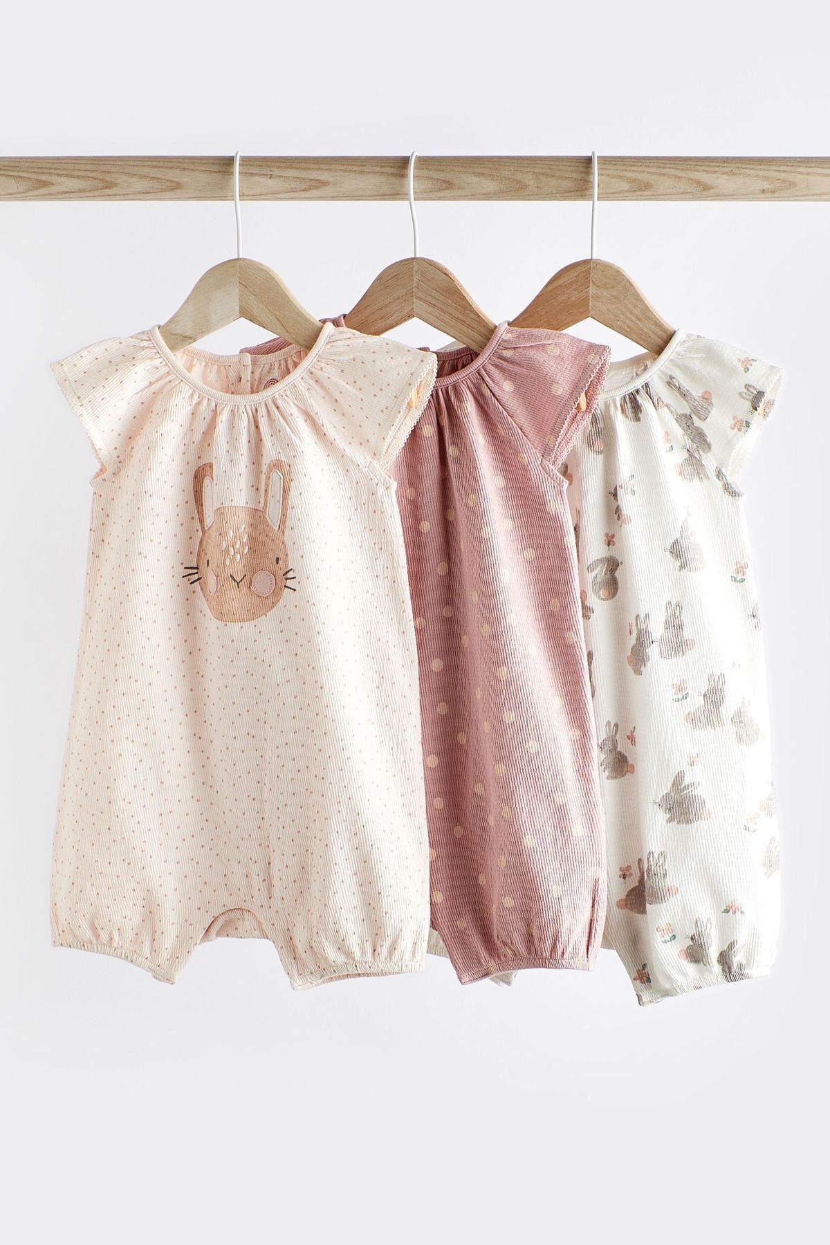 vşancık Desenli Romper 3’lü Set