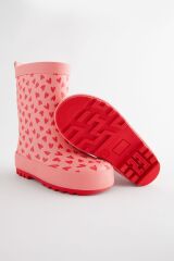 Next Baby Pembe Kalp Desenli Su Geçirmez Bot / Yağmur Çizmesi