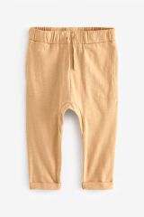 Next Baby % 100 Pamuklu Krem Kahve 3’lü Jogger Set