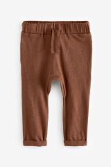 Next Baby % 100 Pamuklu Krem Kahve 3’lü Jogger Set