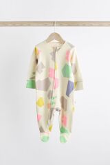 Next Baby Nexrt Baby % 100 Pamuklu Renk Bloklu 3’lü Tulum Set