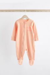 Next Baby Nexrt Baby % 100 Pamuklu Renk Bloklu 3’lü Tulum Set
