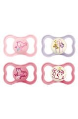 Air Day & Night Pacifier Pembe 4'lü Emzik 6-16 ay