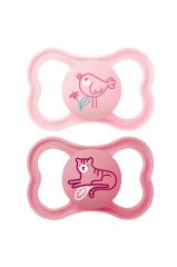 Air Day & Night Pacifier Pembe 4'lü Emzik 6-16 ay