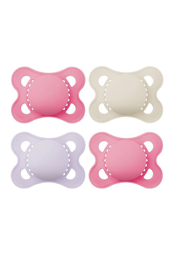 Original Matte Pacifier Pembe 4'lü Emzik 0-6 ay