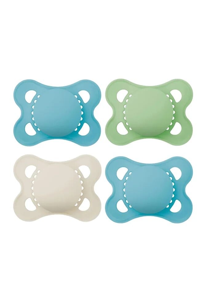Original Matte Pacifier Mavi 4'lü Emzik 0-6 ay