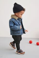 Next Baby Pamuklu Borg Astarlı Denim Ceket