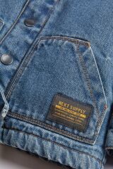 Next Baby Pamuklu Borg Astarlı Denim Ceket