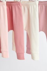 Next Baby % 100 Pamuklu Pembe Düz 4’lü Eşofman Set