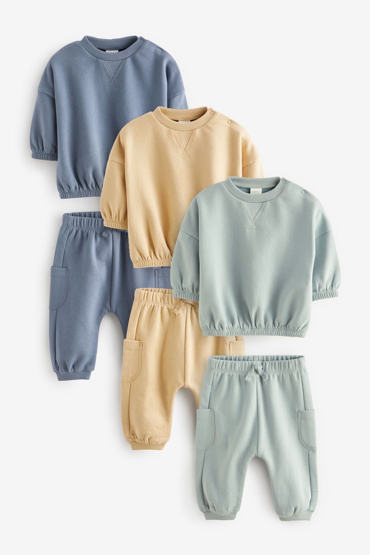 Next Baby Pamuklu Yeşil Sweatshirt Ve Joggers Set Alt Üst Takım