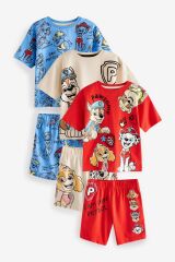 Next Baby % 100 Pamuklu Paw Patrol Baskılı Kısa Kollu Şortlu 3’lü Alt Üst Takım