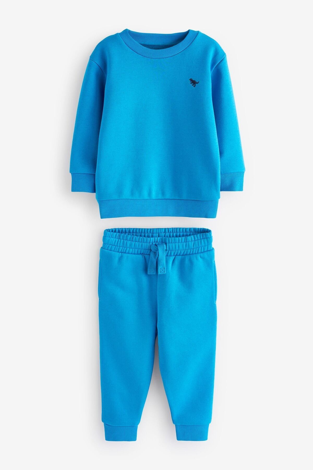 Next Baby % 100 Pamuklu Kobalt Mavi Uzun Kollu Jogger Alt Üst Takım