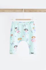 Next Baby Pamuklu Beyaz Peri Desenli Kısa Kollu Taytlı Alt Üst Takım