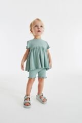 Next Baby Pamuklu Grenn Kısa Kollu Taytlı Alt Üst Takım