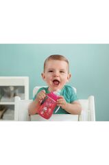 Mam Eğitici Pembe Kız Bebek Damlatmaz Alıştırma Bardağı 220 ml 4+