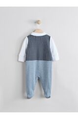 % 100 Pamuklu Premium Mavi Lacivert Smokin Tulum