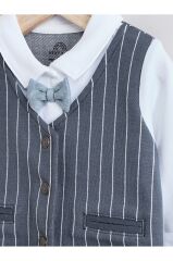 % 100 Pamuklu Premium Mavi Lacivert Smokin Tulum